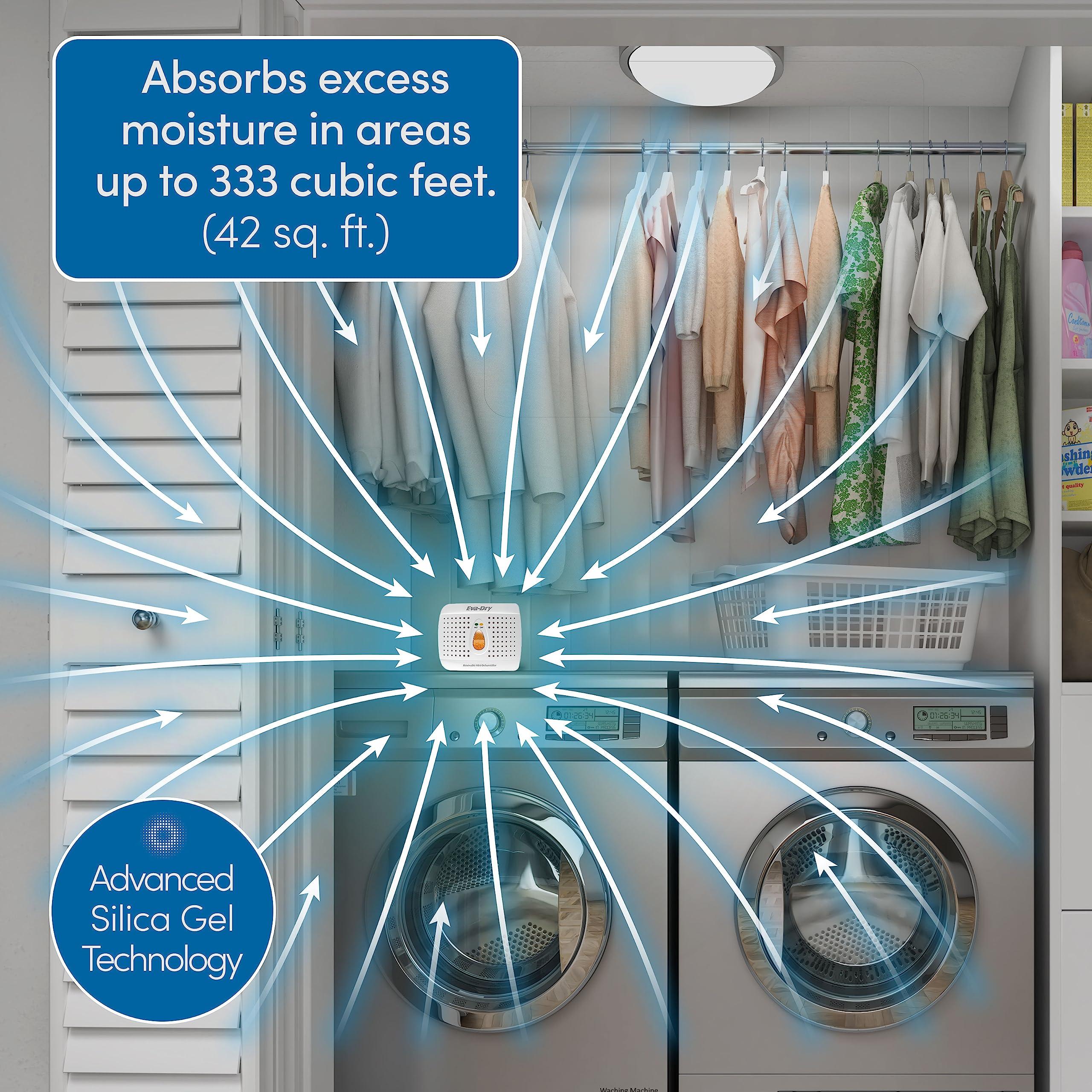 Eva-Dry Eva-Dry Wireless Mini Dehumidifier, White (E-333)