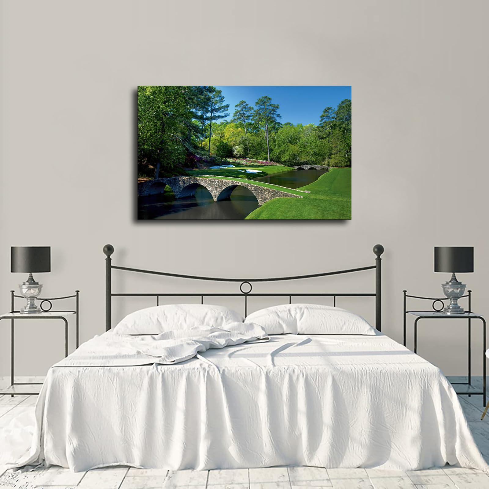 goodho Augusta National Golf Club Poster Picture HD Printing Modern Home Bedroom Wall Art Kitchen Office Decoration (Unframed,2030inch)
