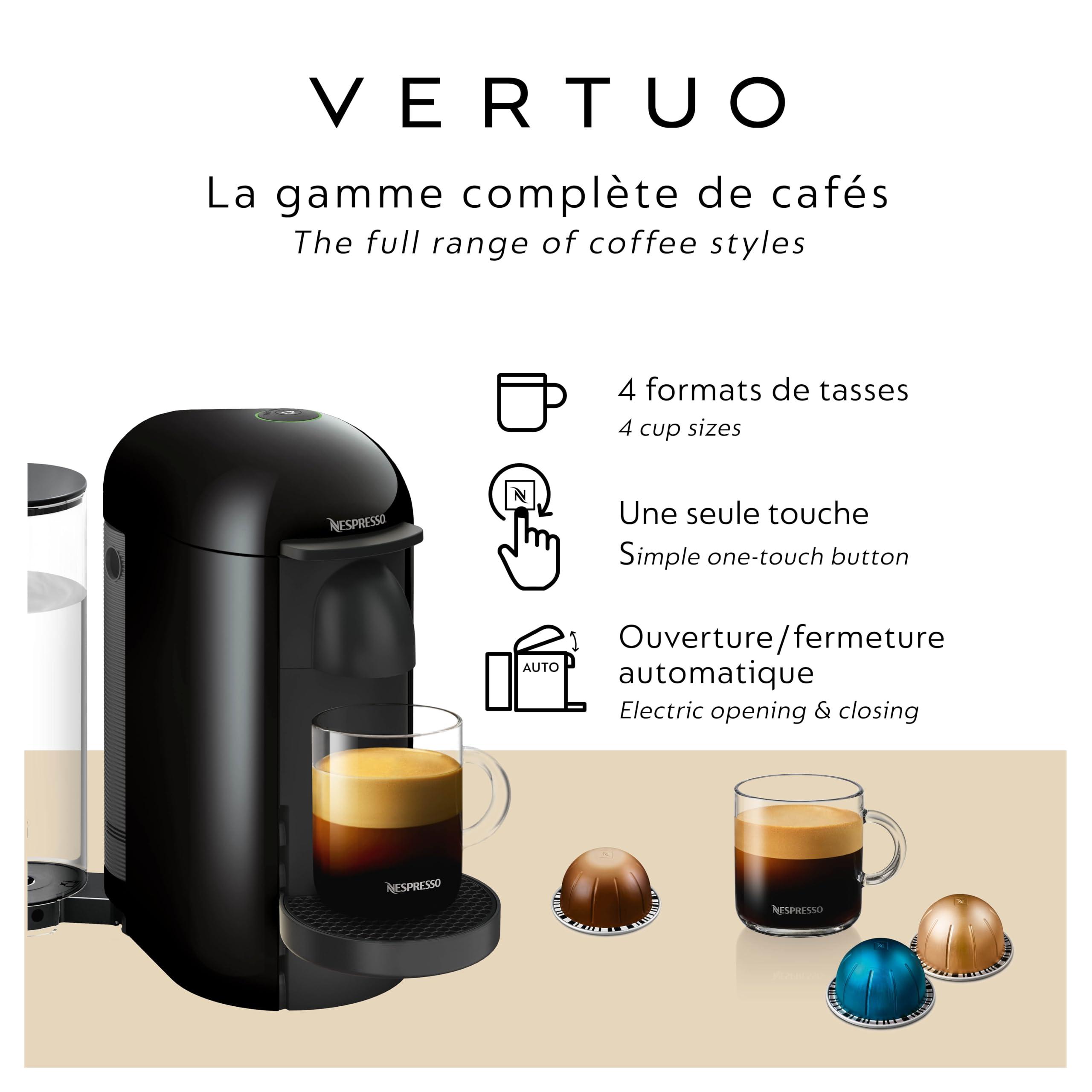 Nespresso Nespresso Vertuo Plus Coffee and Espresso Maker by Breville, Ink Black