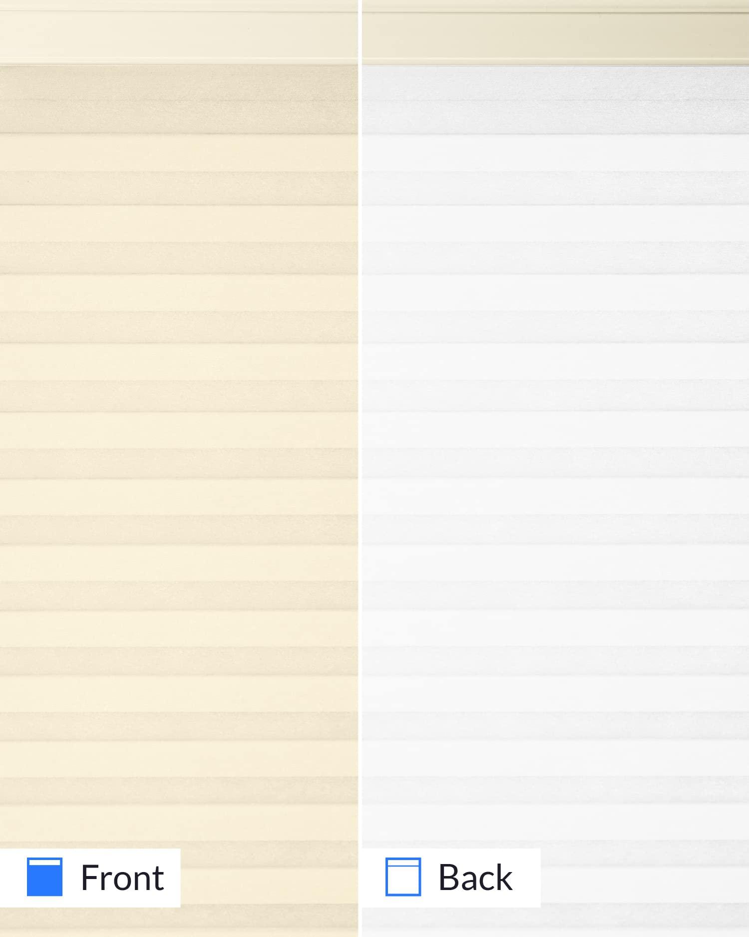 CHICOLOGY CHICOLOGY Cellular Shades, Top Down Bottom Up Shades, Blinds for Windows, Window Shades for Home, Door Blinds, Window Coverings, Cellular Blinds,Ecru - Light Filtering, 24" W x 72" H