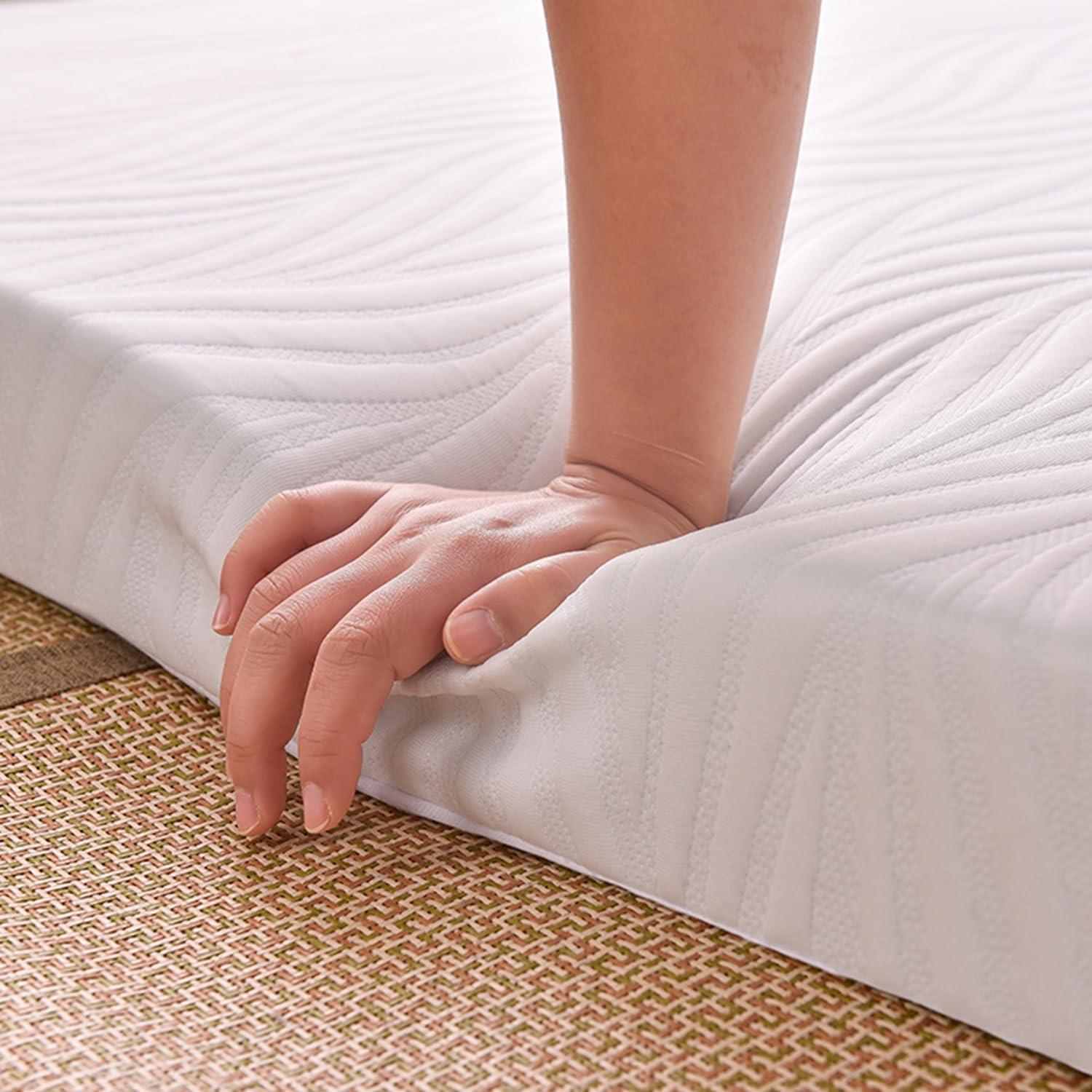 HomeLoft Basics Cooling Bed Mattress Topper,2.4/3.5In Thick Cooling Gel Memory Foam Mattress Pad,Queen Memory Foam Mattress Topper,Medium Firm Mattress Topper with Removable Soft Cover,Style 9cm,90x190cm