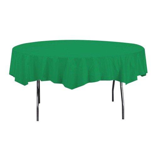 Creative Converting Creative Converting 703261 Emerald Green Plastic Tablecover 82" Octy Solid (12pks Case)