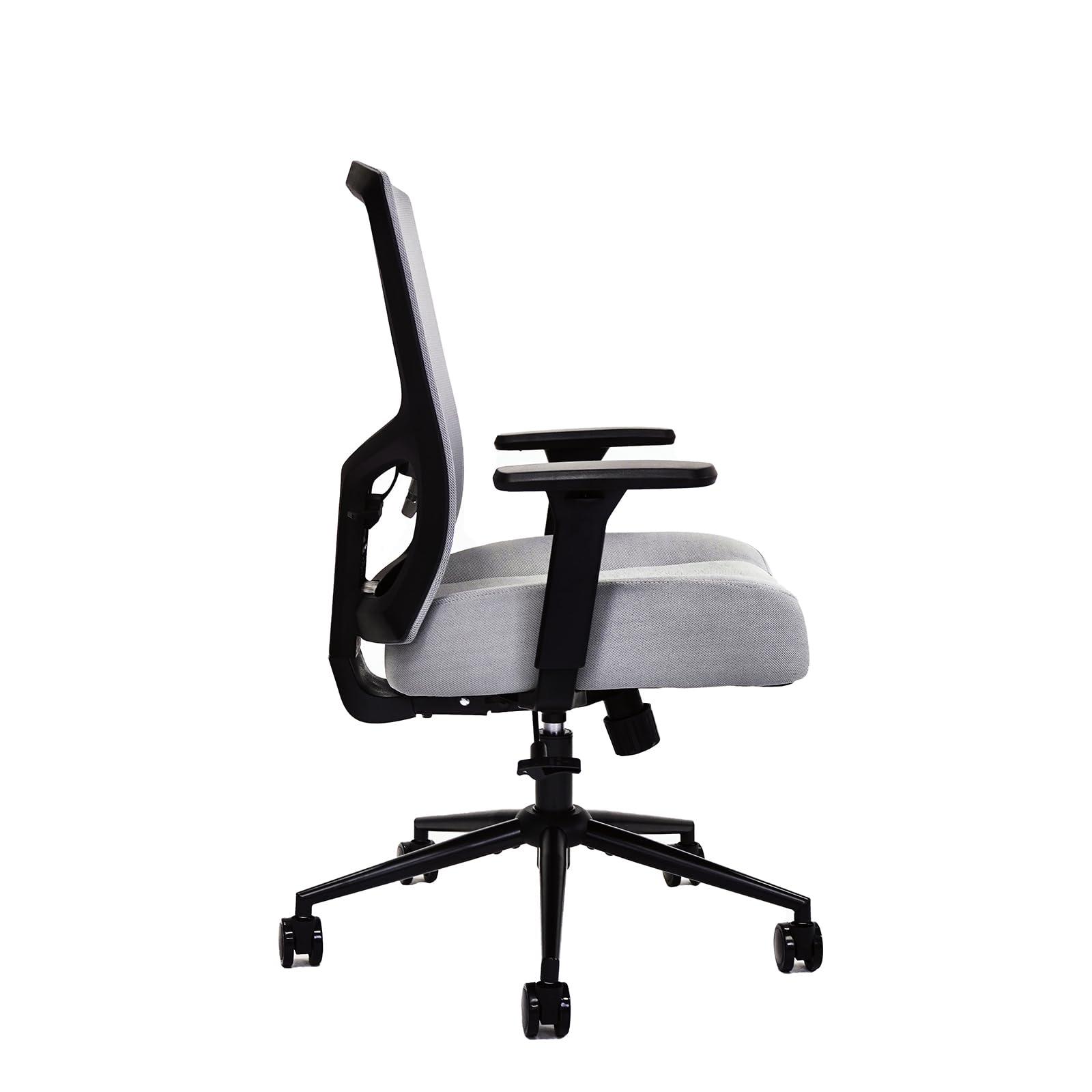 Savourseat Big and Tall Office Chair Heavy Duty 500lbs Swivel Office Chair with Lumbar Support, 3D Armrests, Metal Base Ergonomic Office Chair for Heavy People