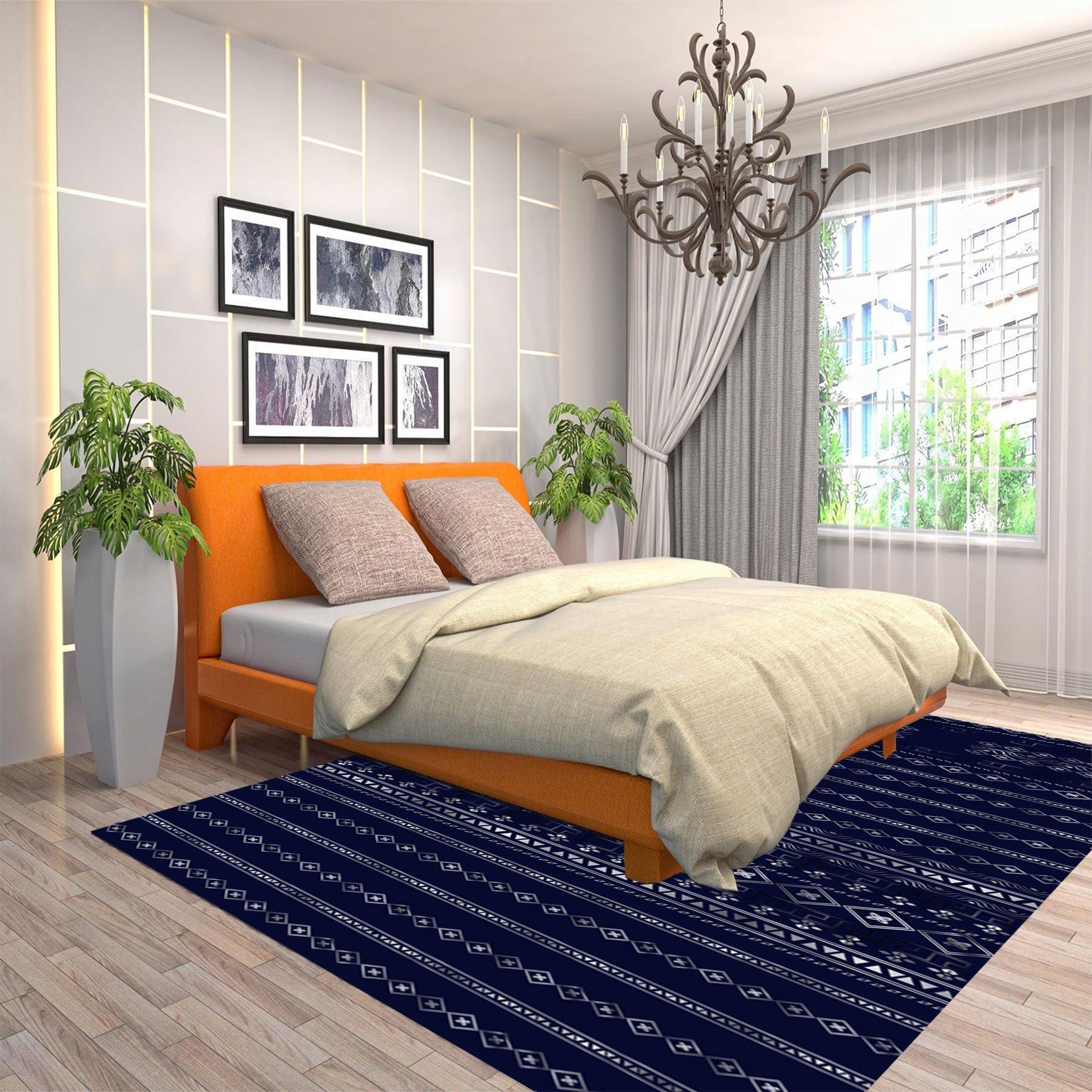 ADERN Abstract Kitchen Rug 5x7ft/60x84in/150x210cm Elegant and Comfortable Soft Throw Rug for Room Living Room - Stylish and Relaxing Area Rug