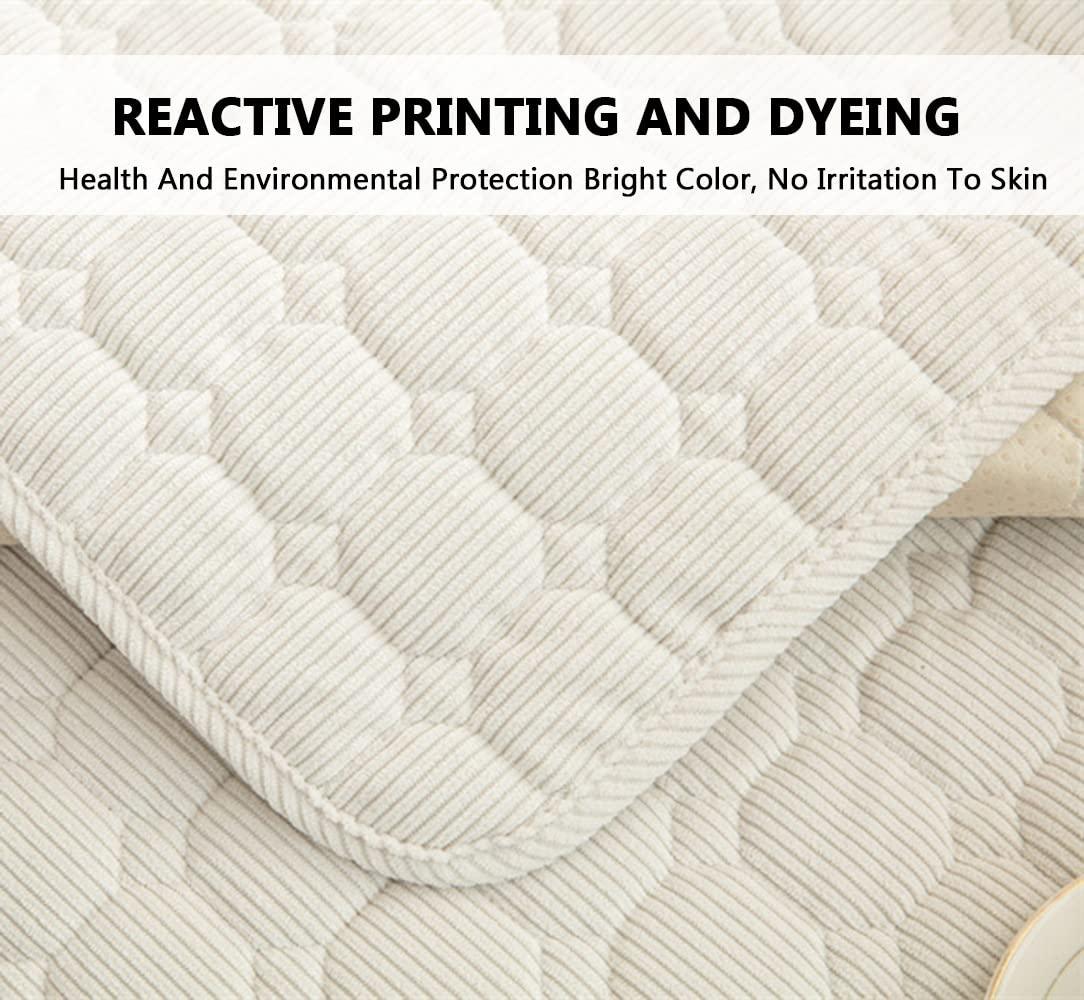 ZYANLING ZYANLING Recliner Chair Covers Lazy Boy Quilted 4-Pieces Recliner Sofa Slipcover Recliner Couch Covers for 1 seat,Washable Furniture Protector with Elastic Straps for Kids Dogs Pets