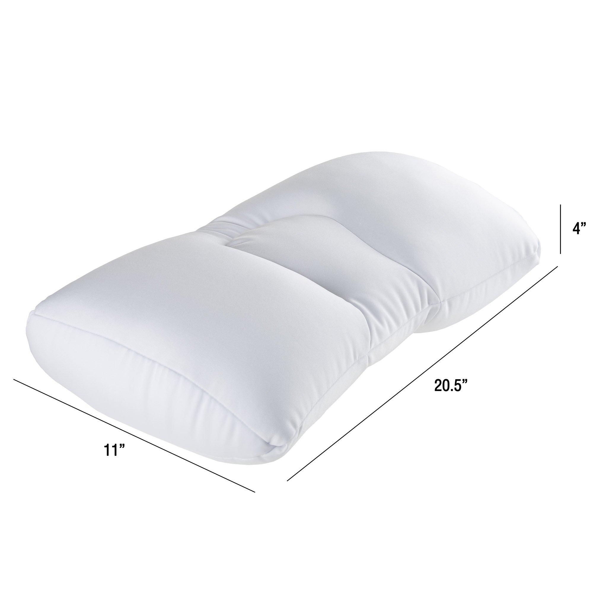 Remedy Remedy, White Microbead Pillow For Sleeping and Travel