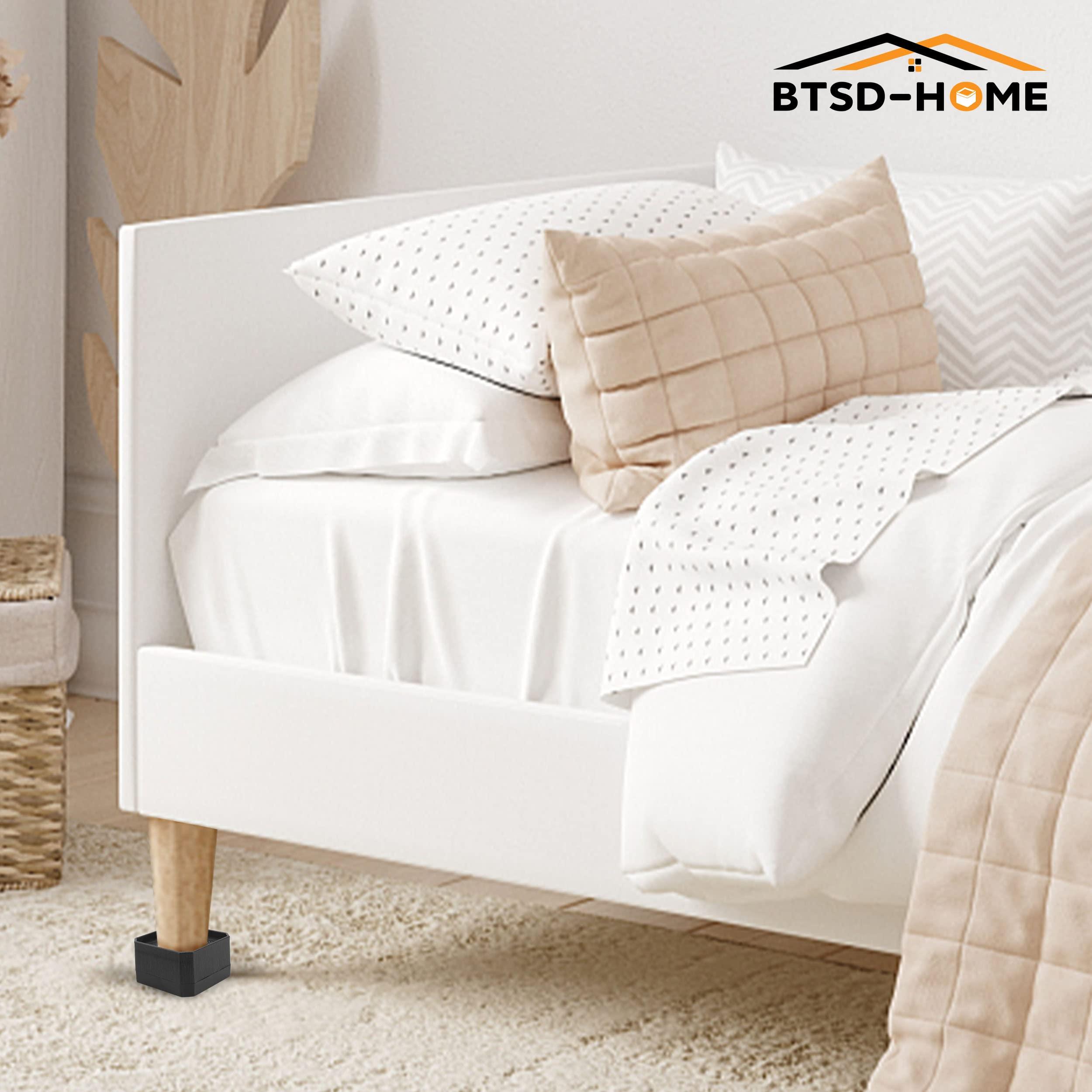 BTSD-home BTSD-home Bed Risers 1.5 or 3 inch Adjustable Furniture Heavy Duty for Couch Desk Sofa Table 4pack