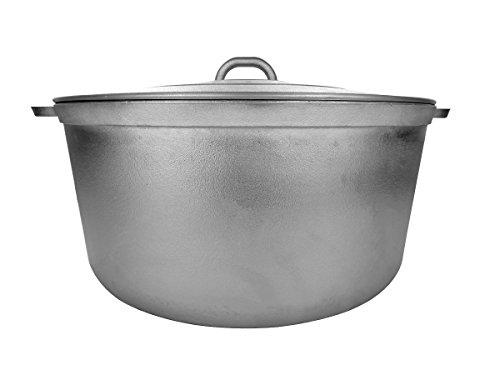 UW UNIWARE THE NAME YOU TRUST Uniware 9900 Super Quality Aluminum Caldero,Dutch Oven,33.8 QT,Silver (46cm (18-Inch))