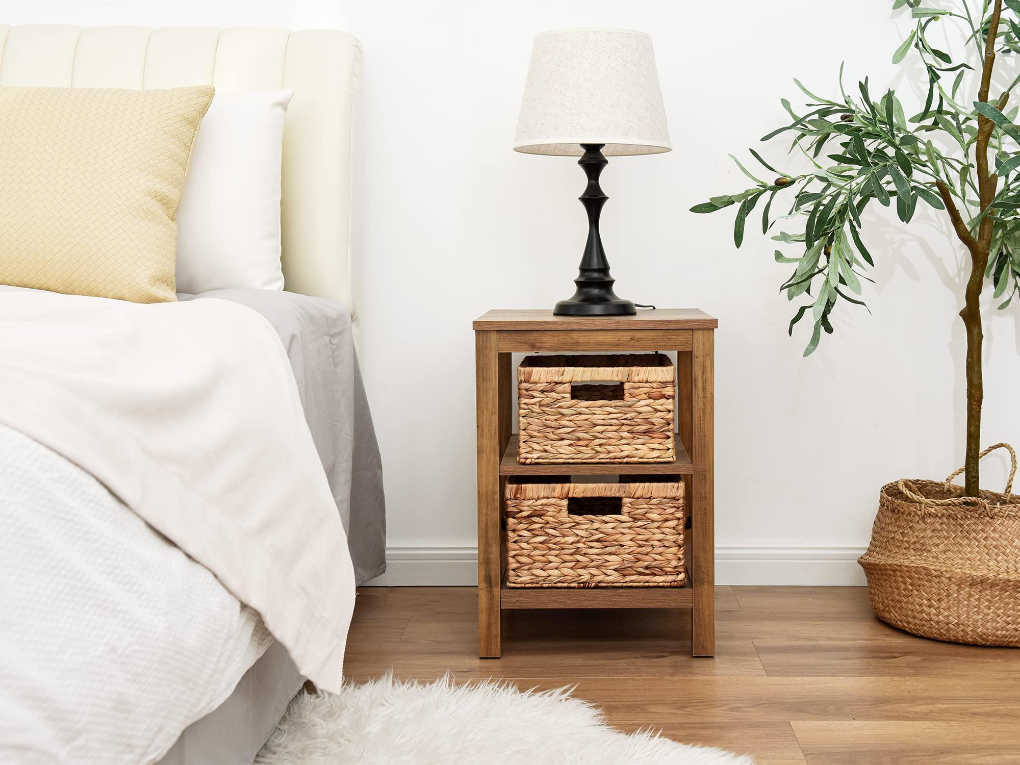 StorageWorks StorageWorks Wicker Storage Basket, Baskets for Organizing, Storage Basket with Built-in Handles