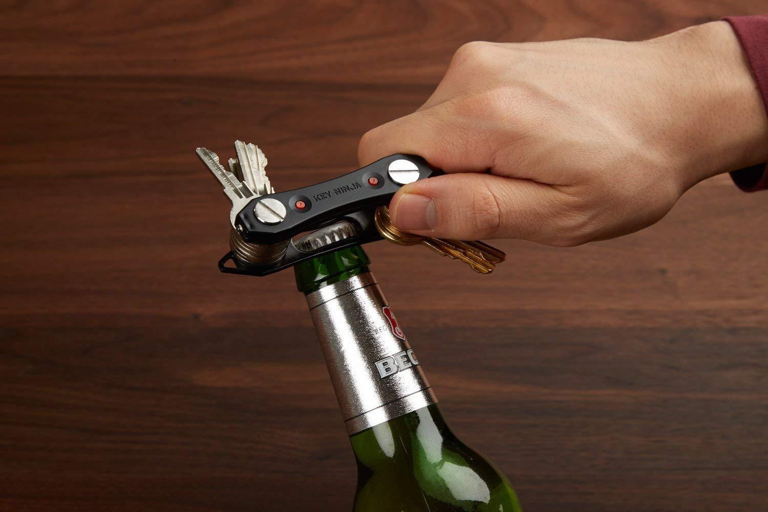 Key Ninja Key Ninja - Organize Up To 30 Keys, Dual LED Lights, Built In Bottle Opener (NOW IMPROVED)