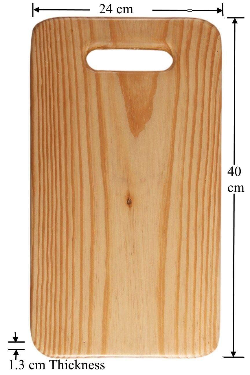 Chopping Board Generic Cutting Boards Large, Dishwasher- Safe Wooden Chopping Board for Kitchen with Easy Grip Handle, Brown