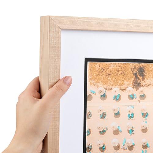 ArtToFrames ArtToFrames 12x18 inch Hard Maple 1.5 inch tall Picture Frame with 2 Inch Single Chestnut Mat, SingleMat-82213-410-12x18-119