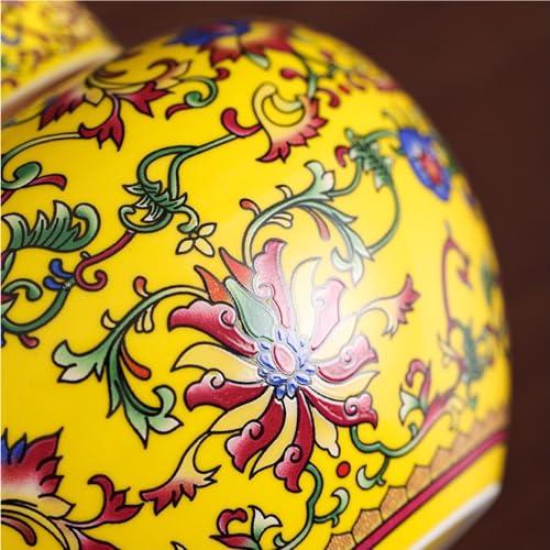 thalo Stash Jar Container Ceramic Loose Tea Storage Jar Small Alloy Lid Sealed Tea Storage Jar Enamel Color Double Jar Gift Set Customization Vintage Storage Jars(D-Single can)