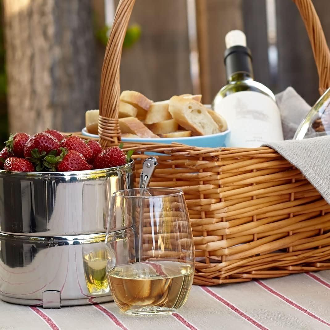 Govino govino Go Anywhere Wine Glasses | Dishwasher Safe, Flexible, Shatterproof, and Recyclable | 16 oz. Each | Set of 4.