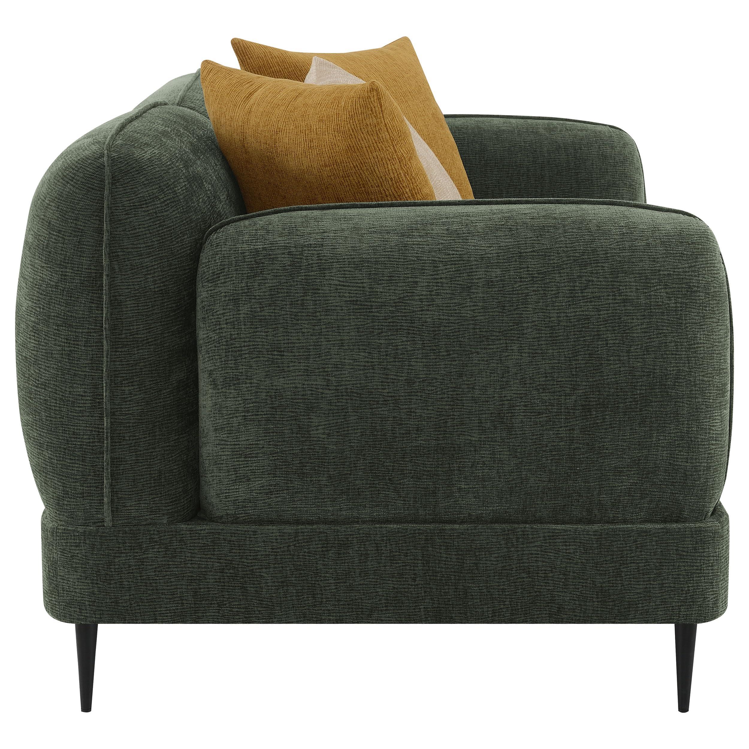 Coaster Home Furnishings Coaster Home Furnishings Jade 2-Piece Chenille Upholstered Sofa Set Green