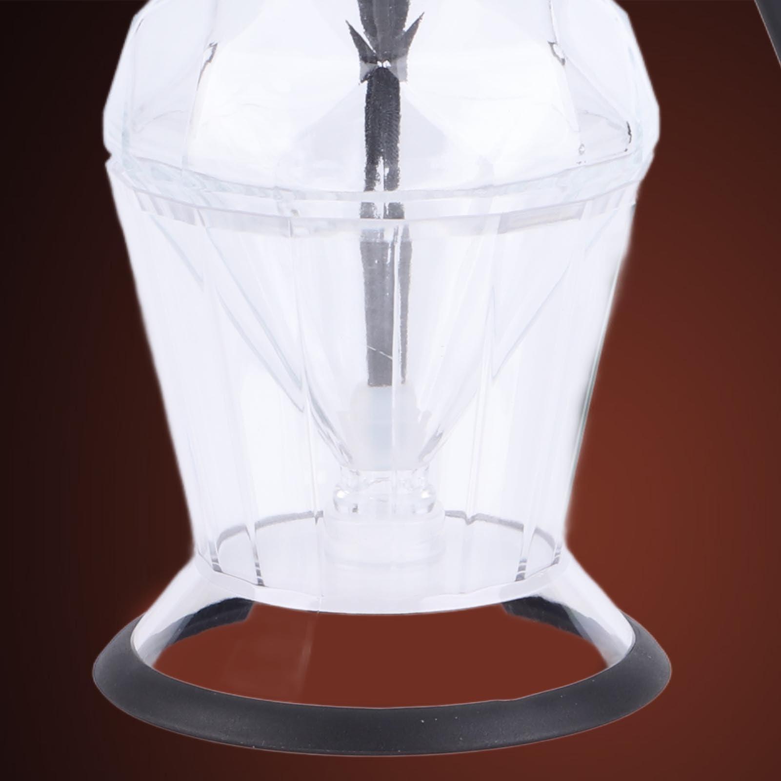 Beufee Honey Dispenser, Syrup Dispenser Glass Dilute Honey Syrup Pot with Non slip Silicone Bottom Acrylic Base for Olive Oil, Runny Honey, Syrup