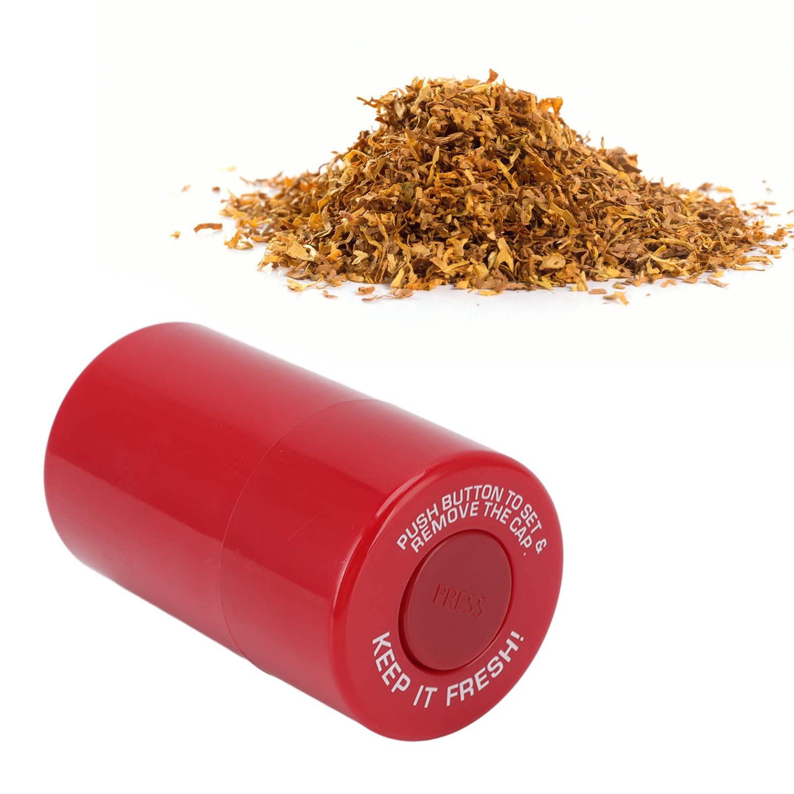 Pssopp Stash Jar,Moistureresistant Smell Proof Container Small Round Plastic Container for Travel (Red)