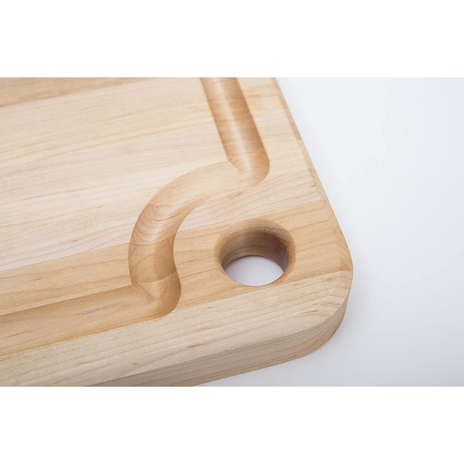 John Boos John Boos Boos Block Prestige Series Large Reversible Wood Cutting Board, 1.25-Inch Thickness, 18\" x 12\" x 1 1/4\", Maple