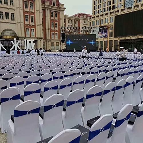 Generic Chair Sashes,Chair Cover Sashes,Spandex Chair Sash Wedding Decor Chair Bands Stretch for Chair Covers Decoration Party Events Dinner Banquet Chair Sashes Knot-Black,100pcs
