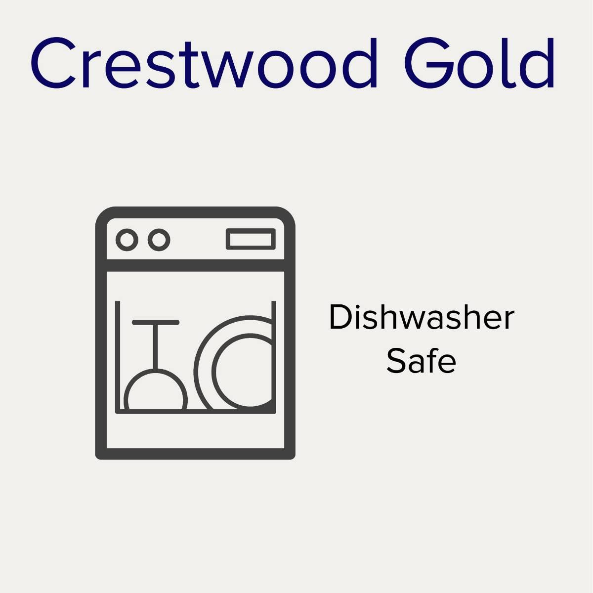 Noritake Noritake Crestwood Gold Oval Vegetable Bowl, 32 oz, Multicolor