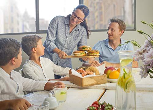 Lekue Lekue Bagel Maker with 6 Individual Bagel Molds, Brown