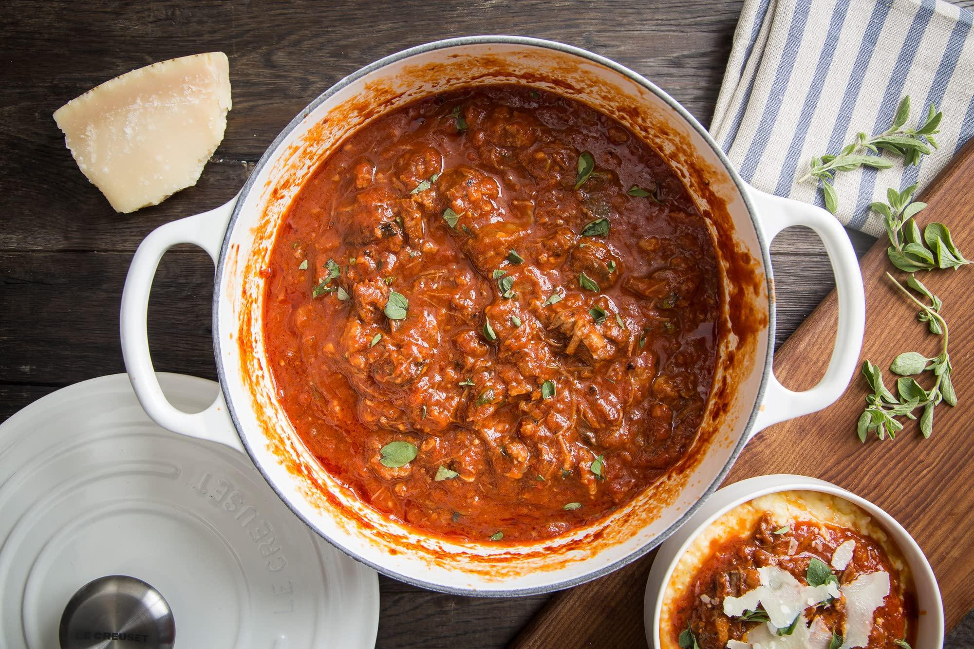 Le Creuset Le Creuset Enameled Cast Iron Signature Round Dutch Oven, 9 qt., White