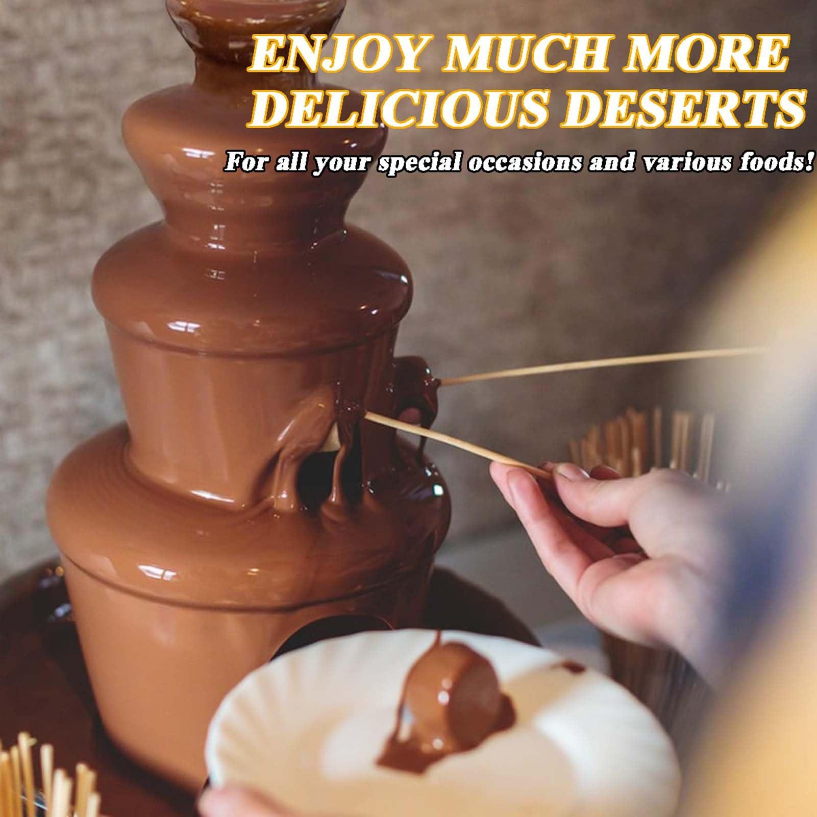 YXCUSAM YXCUSAM Chocolate Fondue Fountain, Hot Chocolate Fountain Machine, Suitable for Commercial and Home Use