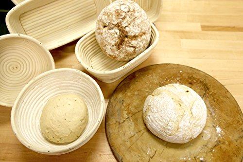 Frieling Frieling 8-Inch Round Banneton Brotform Proofing Basket - Bread Dough Proofing & Serving Bowl for Bread Rising
