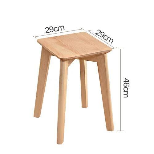 CF-Stools Barstool Breakfast Bar Stools Solid Wood Bar Stool, Bar Stool, High Stool, Dining Stool, Living Room, Square Stool, Makeup Stool, Seat Height 46cm Counter Stool