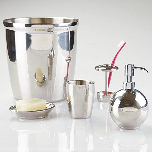 iDesign iDesign Forma Tumbler Cup for Bathroom Vanity Countertops - Polished Stainless Steel