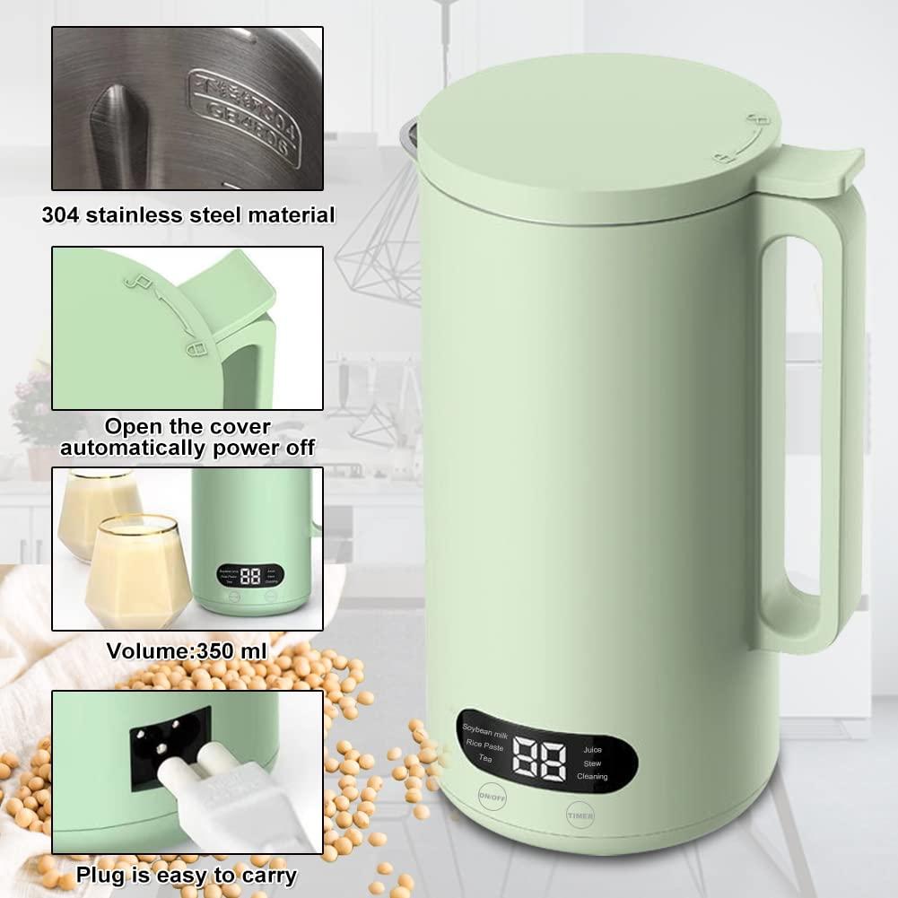 Micrael Home Mini Soy Milk Maker Machine, 6 in 1 Automatic Nut Milk Maker, Electric Juice Blender Free Filtering, Self-Cleaning Personal Soybean Milk Machine Household with 12H Preset for Kitchen
