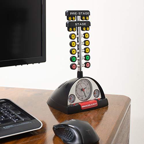 Mark Feldstein & Associates Mark Feldstein & Associates Drag Racing Christmas Tree Lighted Thermometer Sound Tabletop Alarm Clock