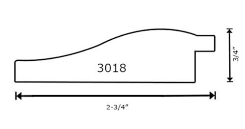 WHOLESALE ARTS AND FRAMES WHOLESALE ARTS AND FRAMES 2-3/4\" Polystyrene Beach Wood Picture Frame by WholesaleArtsFrames-com 24x48 3018 Series - Rustic Brown - Made In USA