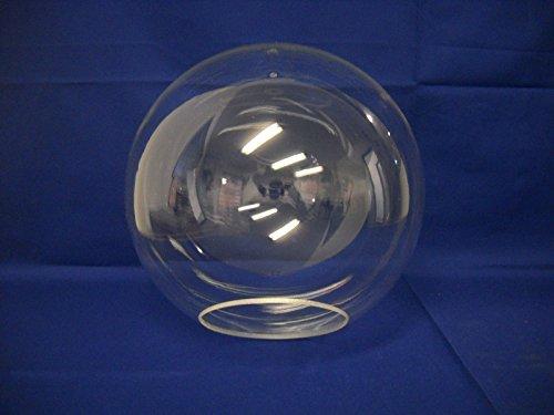 12" CLEAR Acrylic Plastic Light Round pole New Globe Lamp fixture image-1