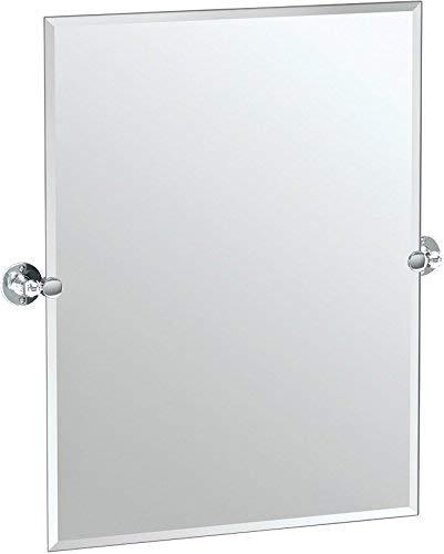 Gatco Gatco 4419S Cafe Rectangle Mirror Chrome, 31.5 H x 27.5 W