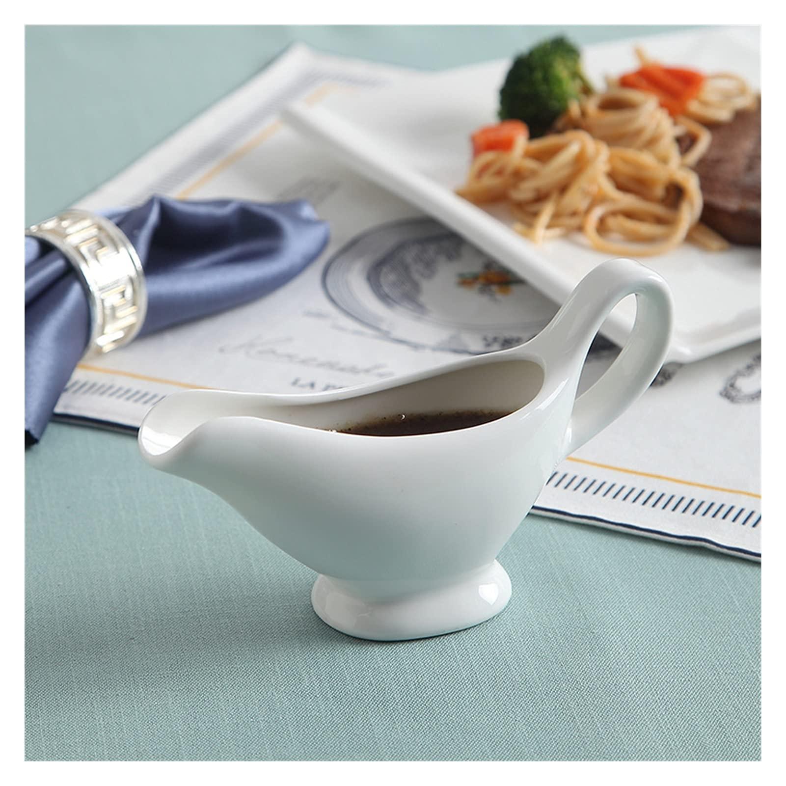 DEPILA DEPILA Gravy Boat Steak Gravy Gravy Boat Container Plate Tableware Soy Sauce Vinegar Spice Dish Seasoning Plate Kitchen Gadget Set Sauce Jug Teapot (Color : Set 6)