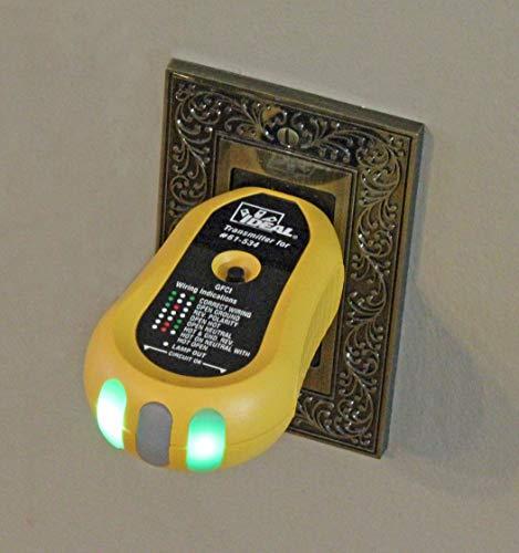 Ideal Industries IDEAL Electrical 61-534 Digital Circuit Breaker Finder with Digital Receiver and GFCI Circuit Tester,Yellow