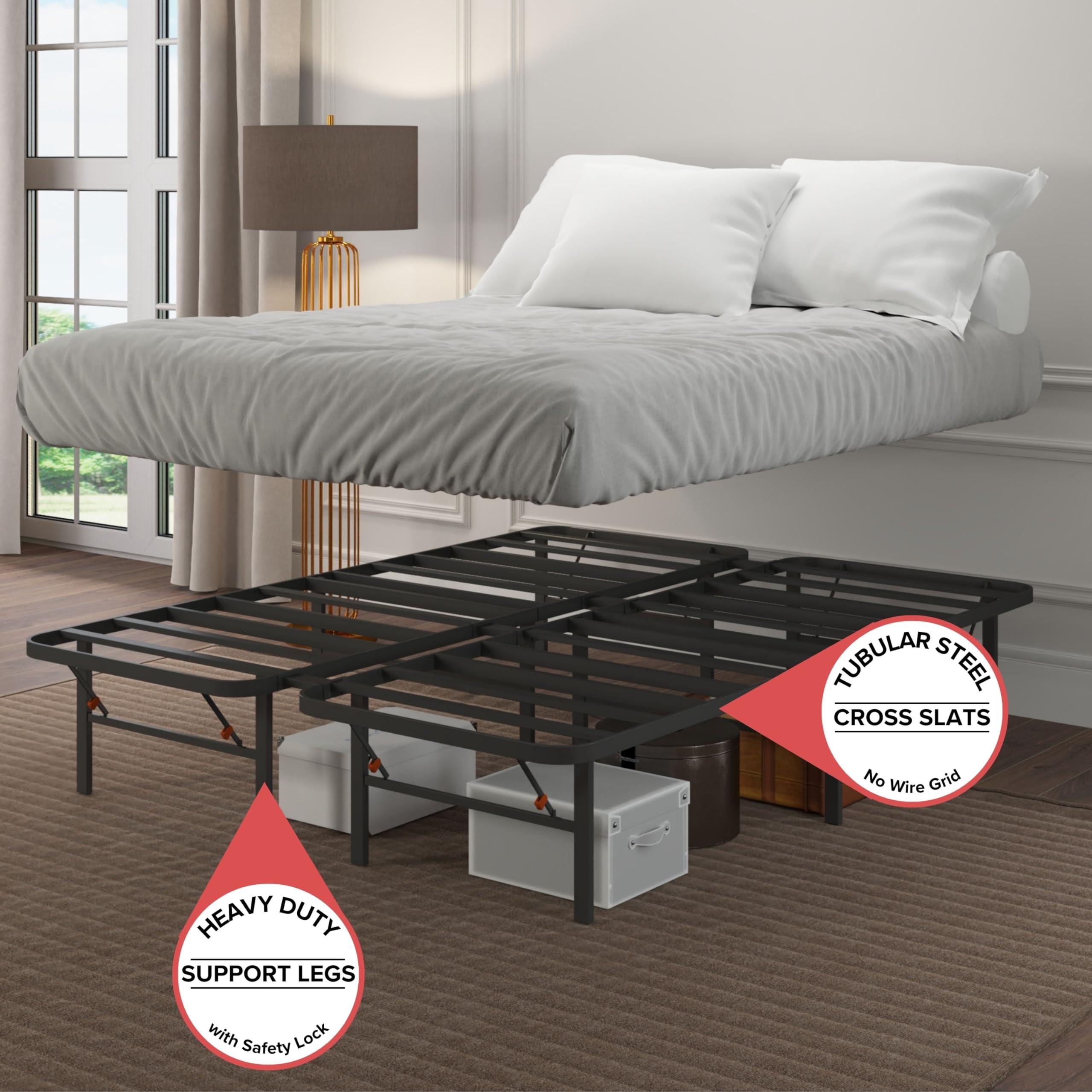 Hollywood Bed Frames Hollywood Bed Frames Bedder Base Platform, Double, Black