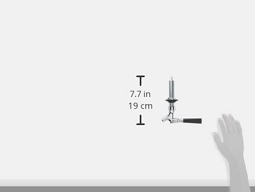 Bev Rite Bev Rite Beer Faucet and 4-Inch Shank Kit with Black Handle (2 Pack), Chrome