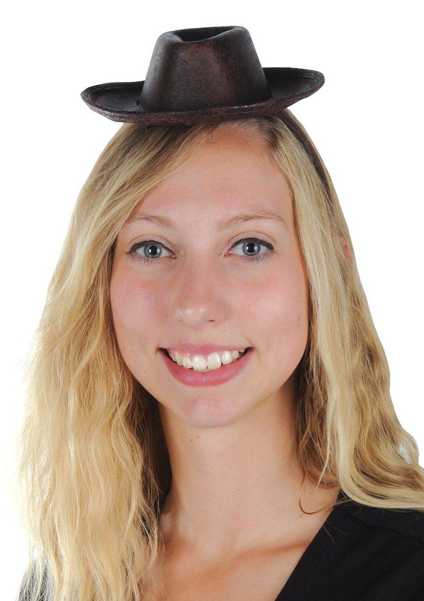 Beistle Beistle 2 Piece Cowboy Hat Headband, One Size, Brown