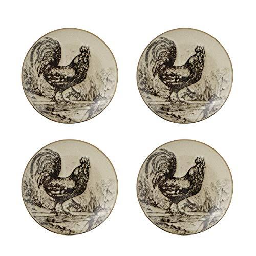 Pfaltzgraff Pfaltzgraff Homespun Rooster 16-Piece Dinnerware Set, Service for 4 Brown