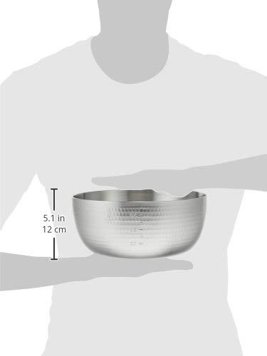 (Nakao-Alumi,co,ltd.) Aluminum Hammered Yatko Pot with Scale 9.4 inches (24 cm)