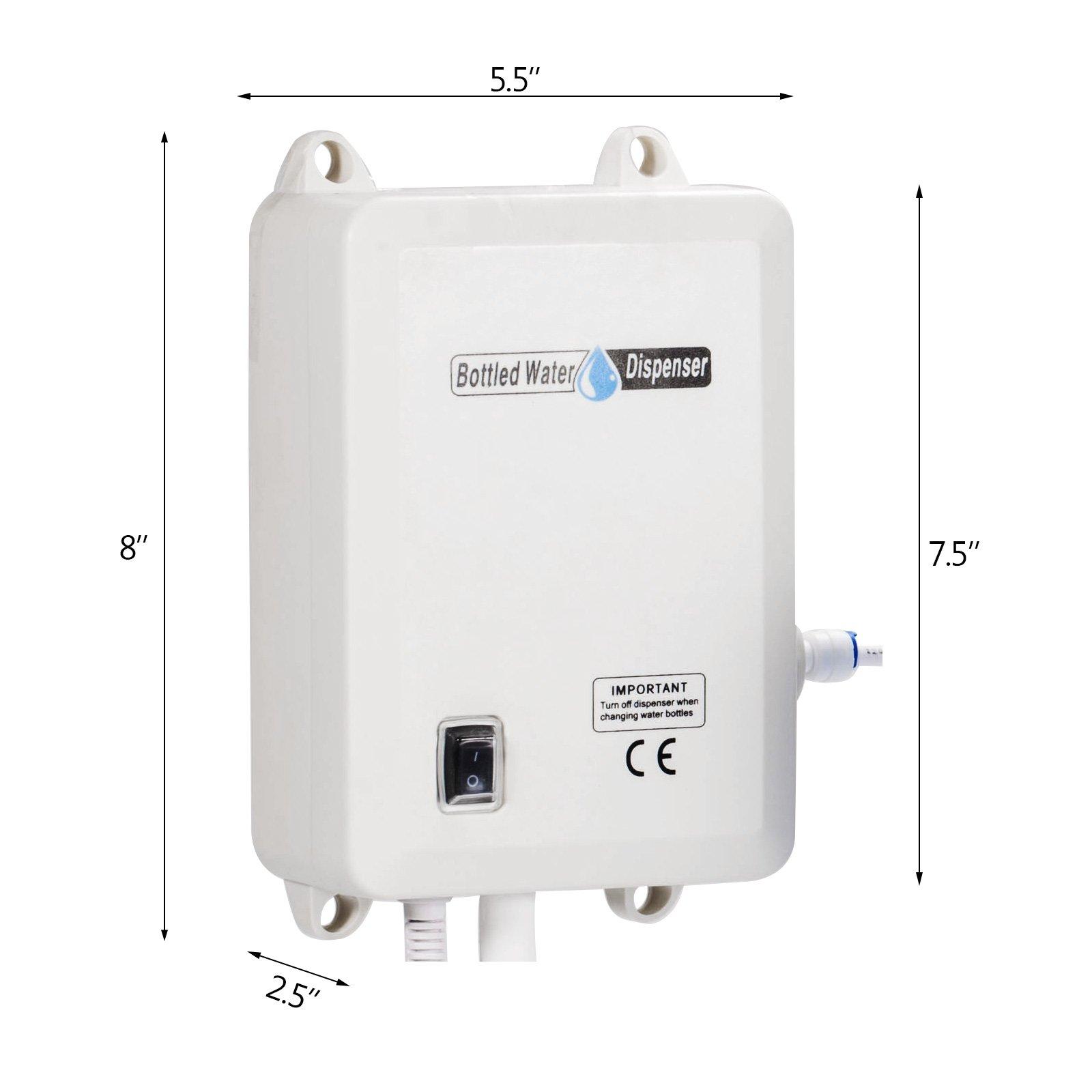 VEVOR VEVOR Bottled Water Dispenser Pump System, 5 Gallon Dispensing System, Automatic Electric Water Dispenser, Single Inlet Water Jug Pump, Compatible Use with Coffee/Tea Machine, Refrigerator, Ice Maker