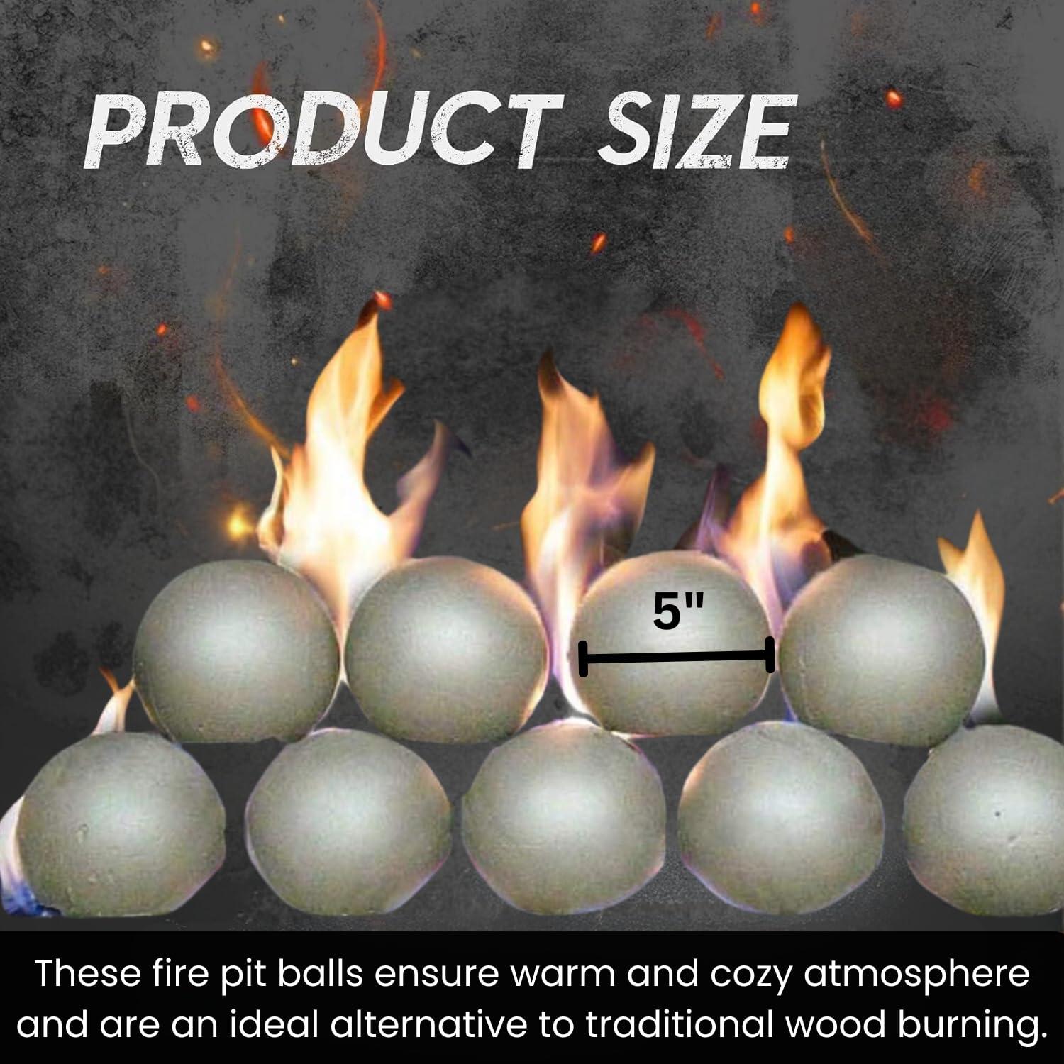 RealFyre RealFyre P45 5\" Graystone Fyre Spheres - 24\"