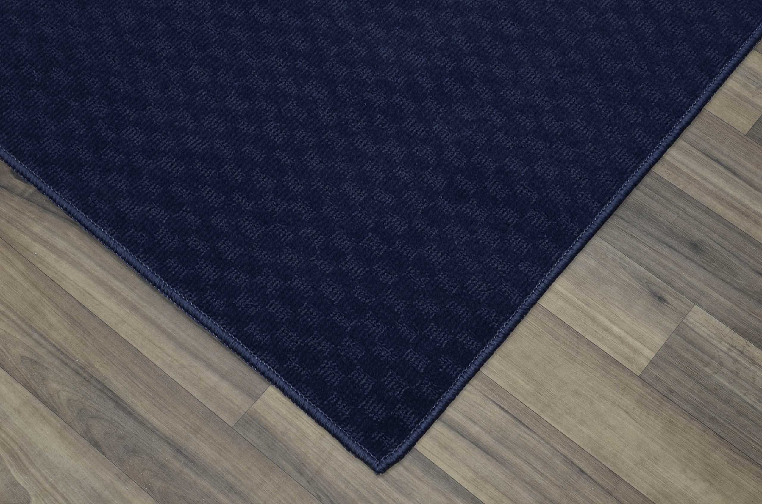 Garland Rug Garland Rug Medallion 7'6" x 9'6" Navy Non Slip Polypropylene Area Rug- Ideal for Living Rooms & Hallways, Stylish & Durable for High-Traffic Areas
