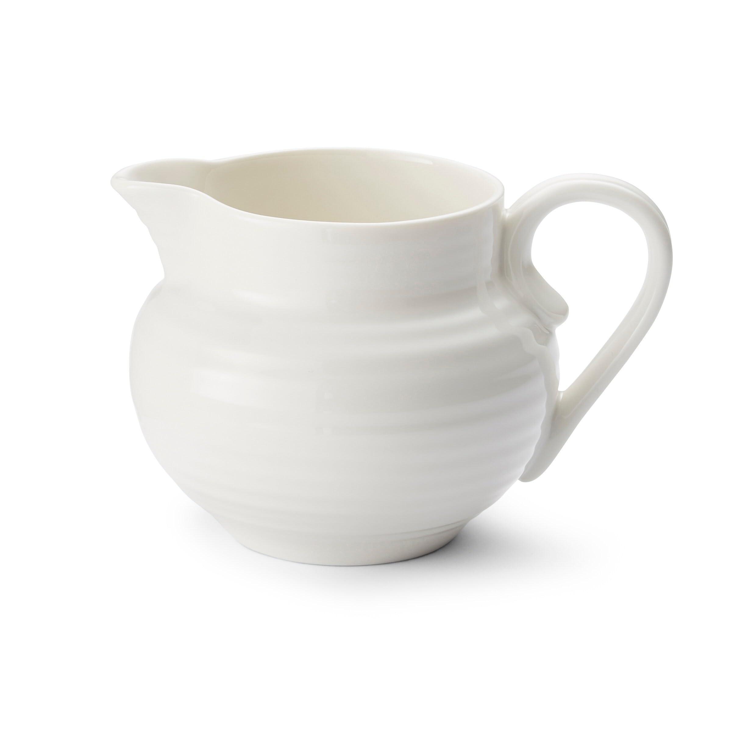 Portmeirion Portmeirion Sophie Conran 10 Fl. Oz. Cream Jug | Cleadon Small Creamer Pitcher | Made from Fine Porcelain | Dishwasher and Microwave Safe | Perfect for Coffee and Milk