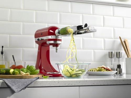 KitchenAid KitchenAid Fruit and Vegetable Spiralizer Attachment Stand Mixer, Polished Aluminum