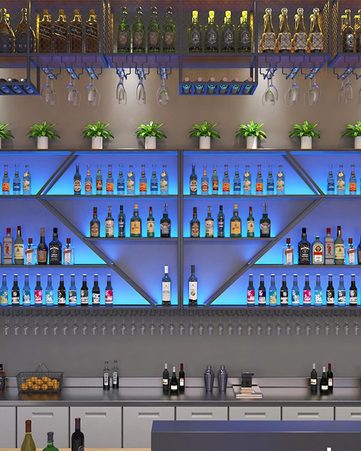 YM E-Bright EverBright Blue Led Strip Lights, Waterproof Flexible Led Strip Lights, PCB Black 5M /16.4Ft 5050 300Leds Neon Lights for Home Kitchen Bedroom Party Holiday Stage Decoration Led Tape Light