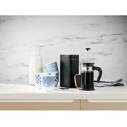 Ikea IKEA Coffee/ Tea Tin Used For Storage The Coffee, Tea Powder, Other Dry Foods (11x7x20)Cm