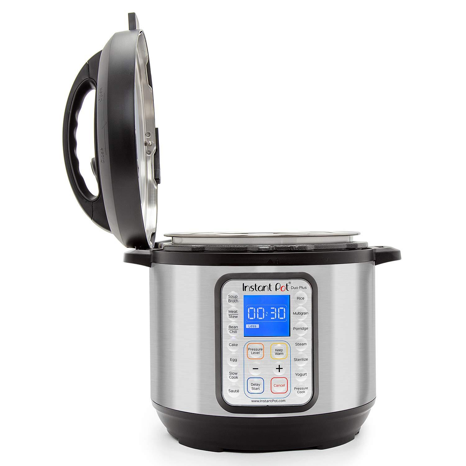 Instant Pot Instant Pot Duo Plus 9-in-1 Electric Pressure Cooker, Sterilizer, Slow Cooker, Rice Cooker, 6 Quart, 15 One-Touch Programs & Ceramic Non-Stick Interior Coated Inner Cooking Pot - 6 Quart